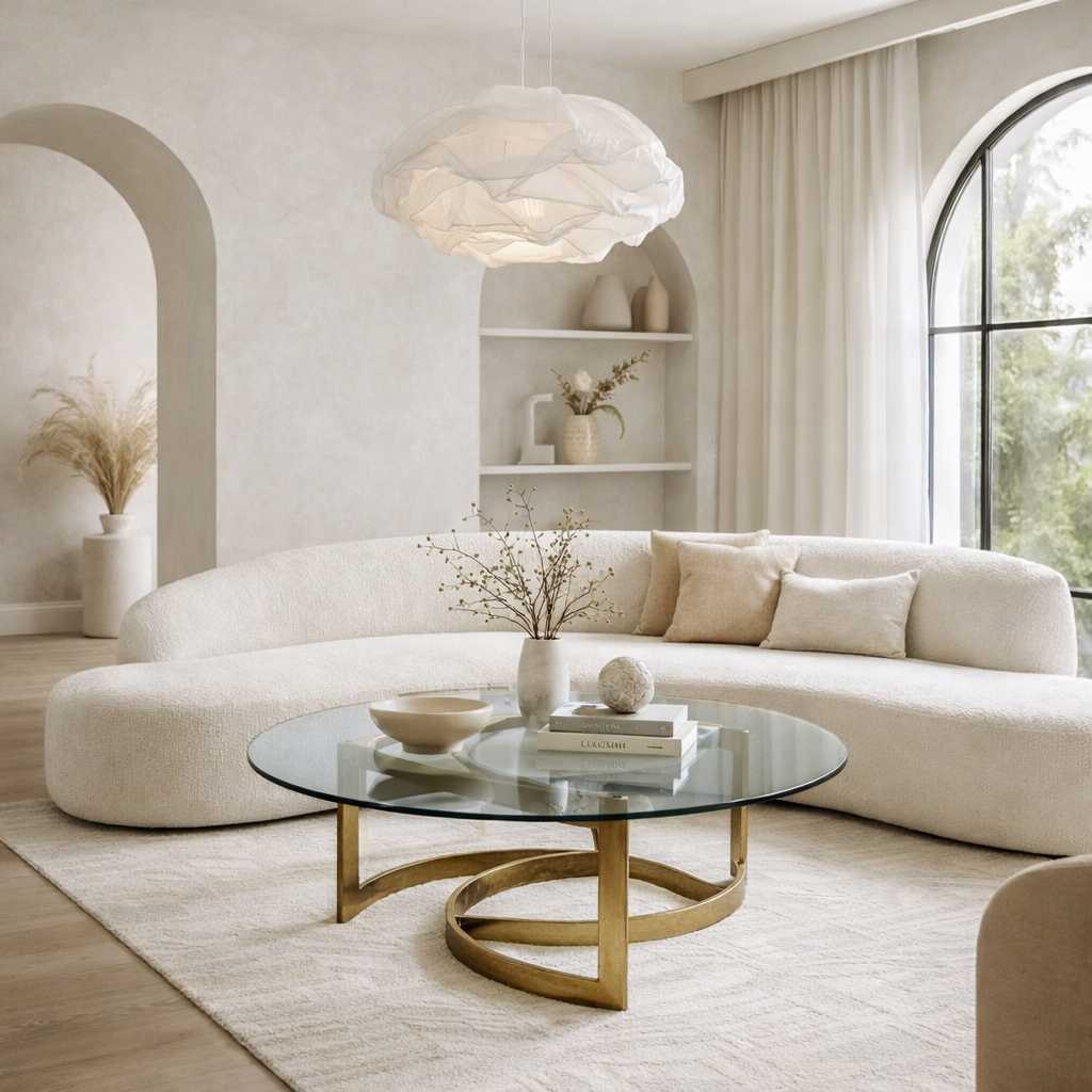 Brass + Glass Coffee Table, c. 1970s