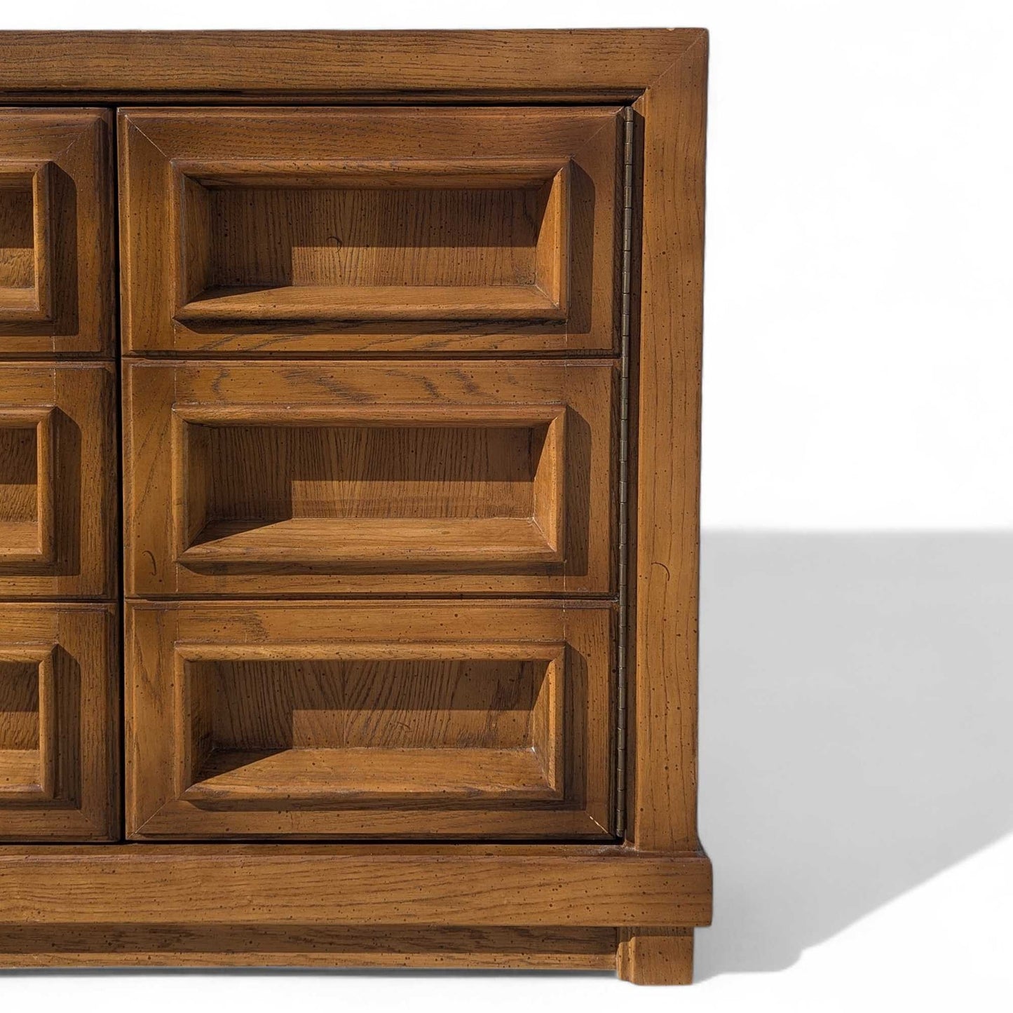 Mid-Century Modern Oak Nightstands- Pair