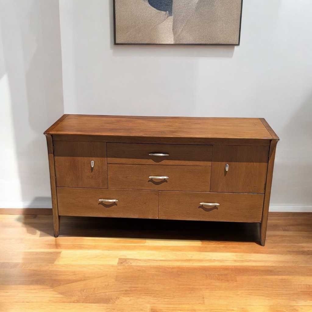 John Van Koert for Drexel “Profile” K37 Buffet – Mid Century Modern Credenza, 60" Wide, Restored Vintage Sideboard