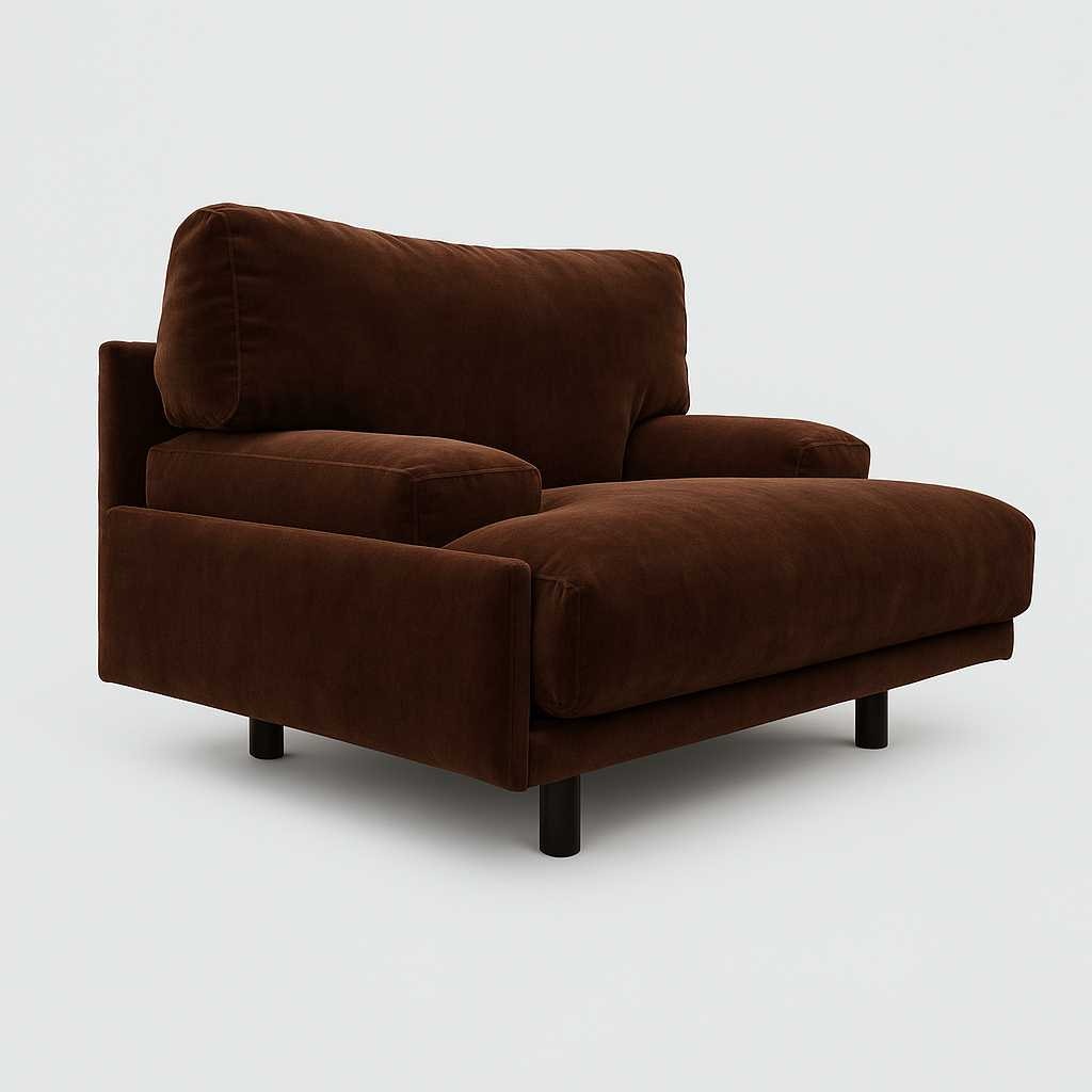 Made-to-Order Italian 1980s Lounge Chair — Vintage-Inspired Sculptural Design