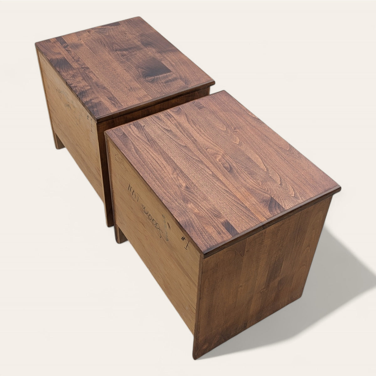Pair of 1970s Solid Wood Chinoiserie Nightstands — view 5 of 12