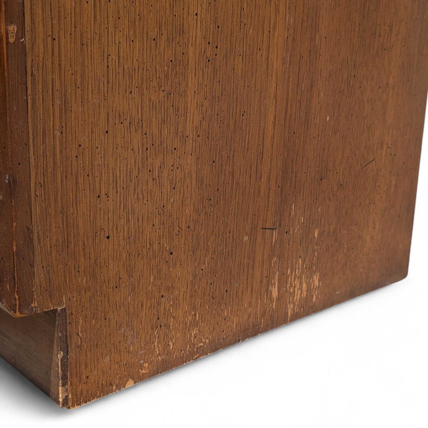 Vintage Brutalist Tallboy Dresser Cabinet c. 1970s
