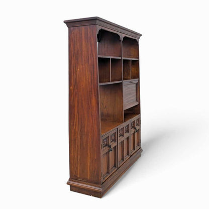 Vintage Freestanding Wall Unit – Spanish Revival, Rustic, MCM, Mid Century Modern
