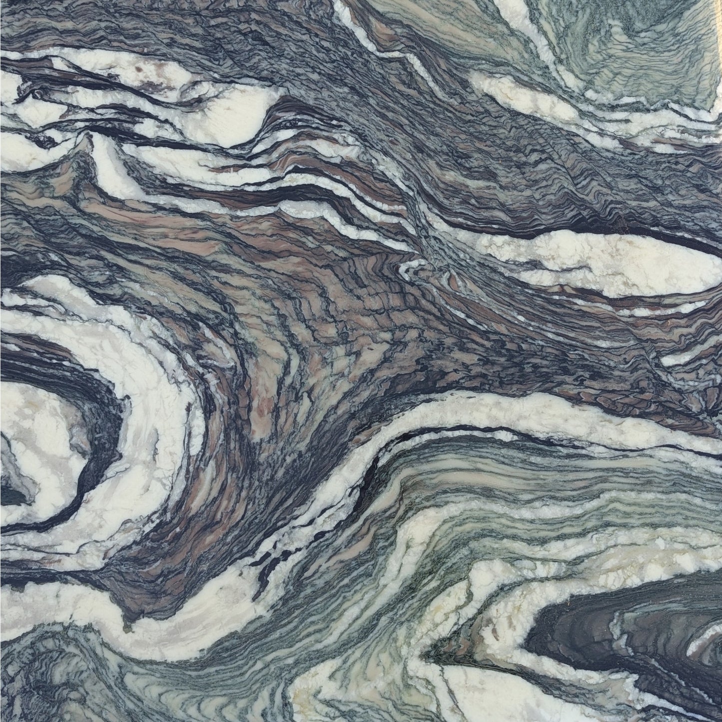 Postmodern Green Marble Coffee Table