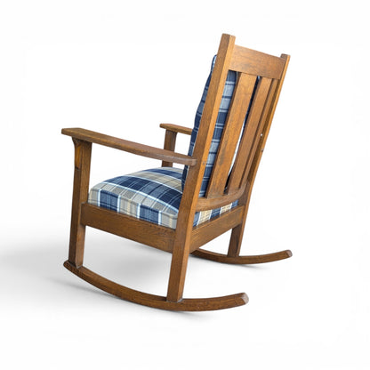 Arts & Crafts Mission Oak Rocking Chair by Oregon Chair Co., Portland, Oregon,