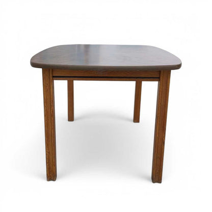 Mid-Century Modern Walnut-Look Laminate Dining Table