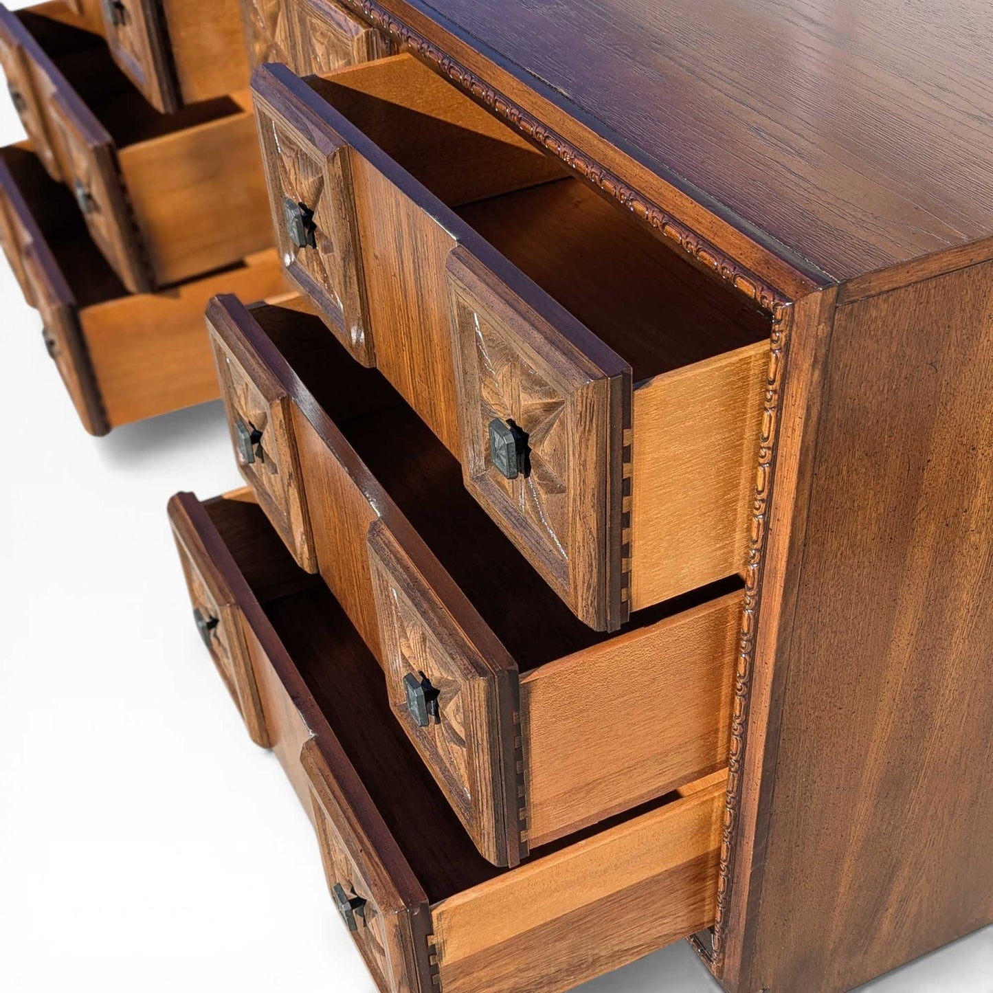Brutalist Dresser, MCM Lowboy, c. 1970s
