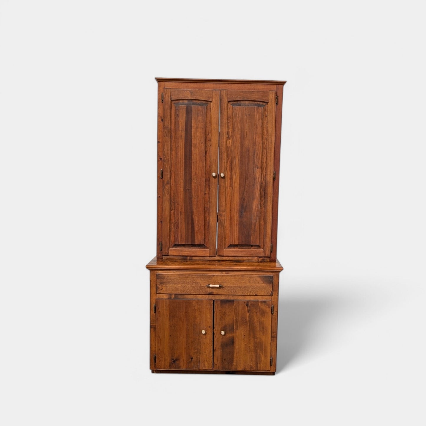 Antique Rustic Cupboard Hutch