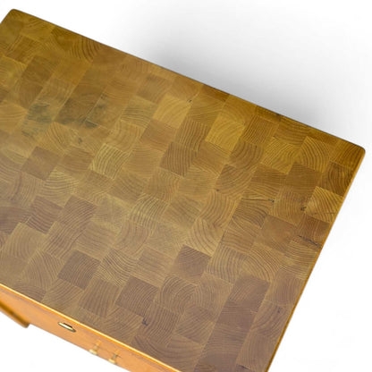 Vintage Butcher Block Top Kitchen Cabinet