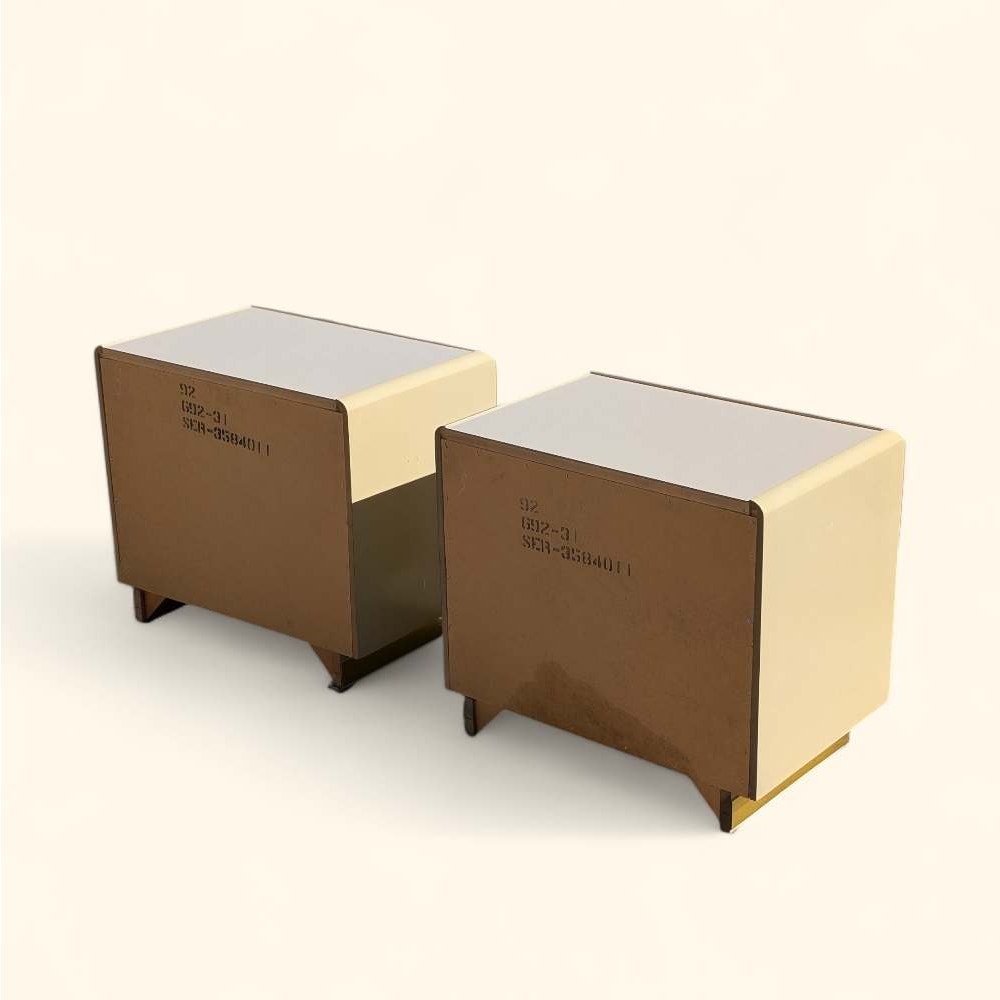 Vintage Nightstands by Lane, Postmodern, 80s