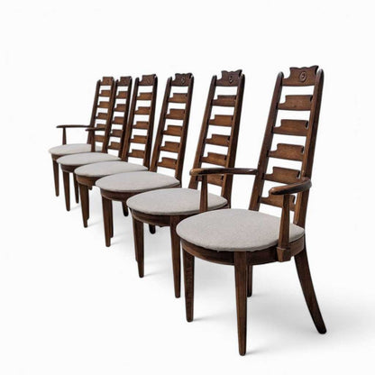 Six Mid Century Dining Chairs by American Furniture Co.