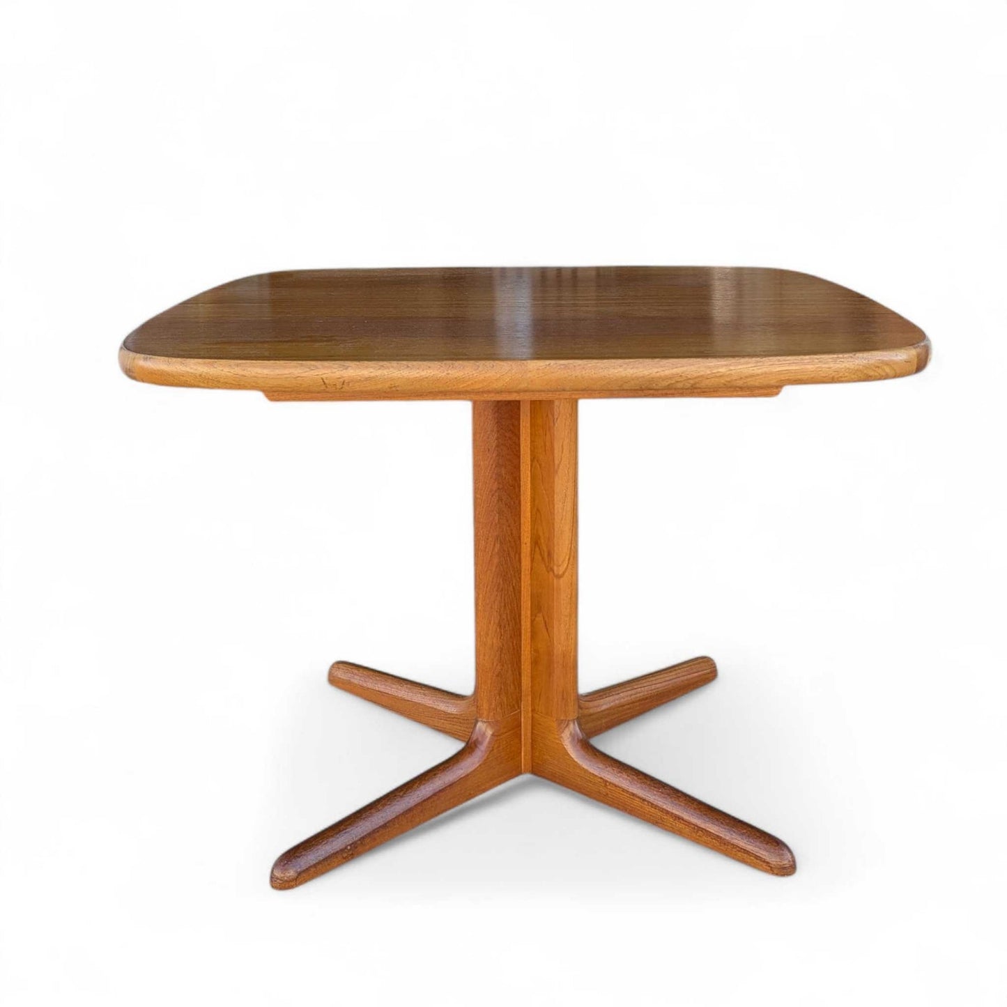 Vintage Teak Dining Table, Rounded Square Top