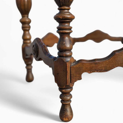 Antique Small Dining Table or Oversized Accent Table