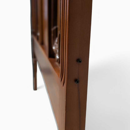 Vintage Carved Wood Full-Size Headboard