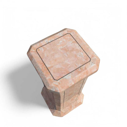 Vintage Tesselated Stone Pedestal – c. 1980s