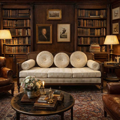 French Provincial Cane Back Sofa