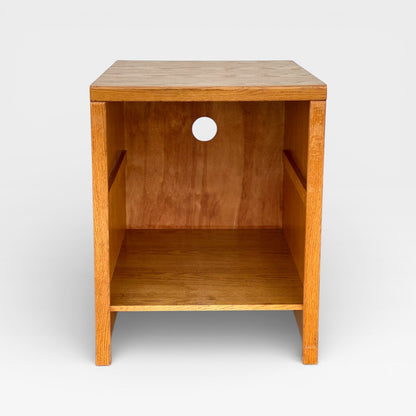 Pair of Oak Modular Utility Cabinets with Pull-Out Shelf, American, c. 1990s