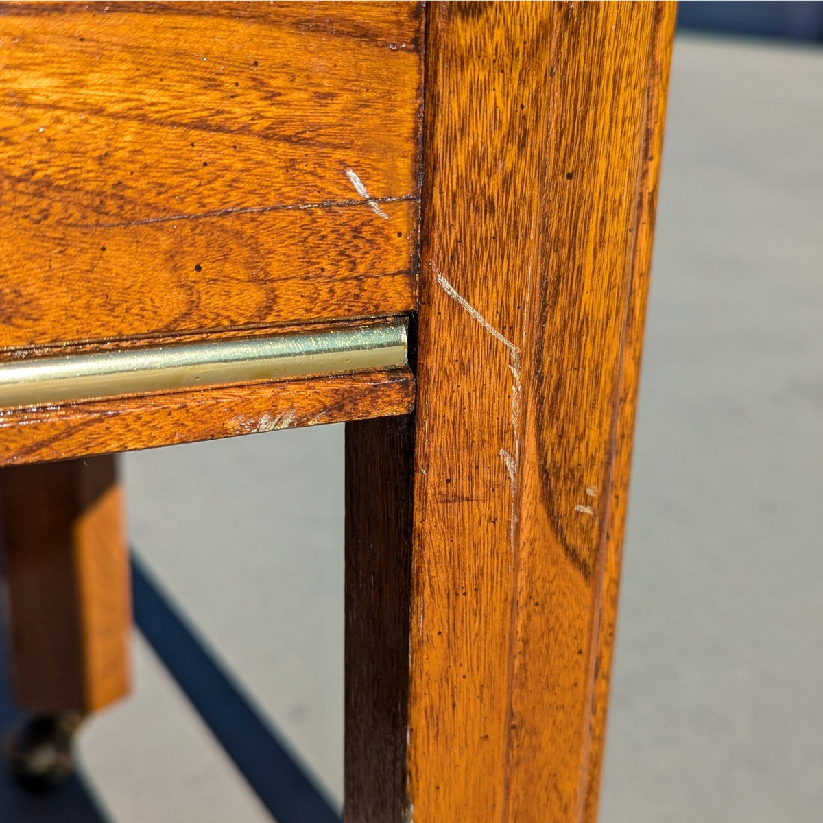 1970s Mersman Mid-Century Hexagonal Wood Side Table