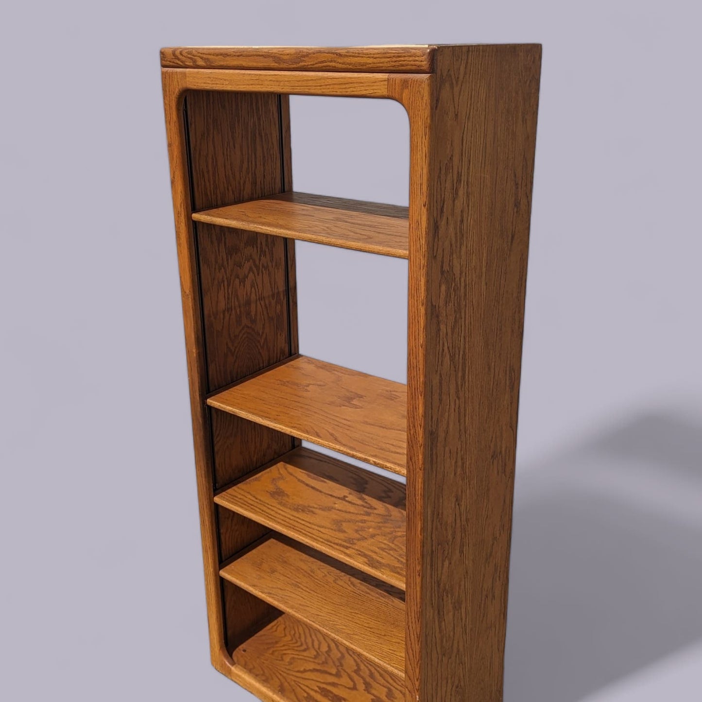 Oak Bookcase, Freestanding, Adjustable Shelving