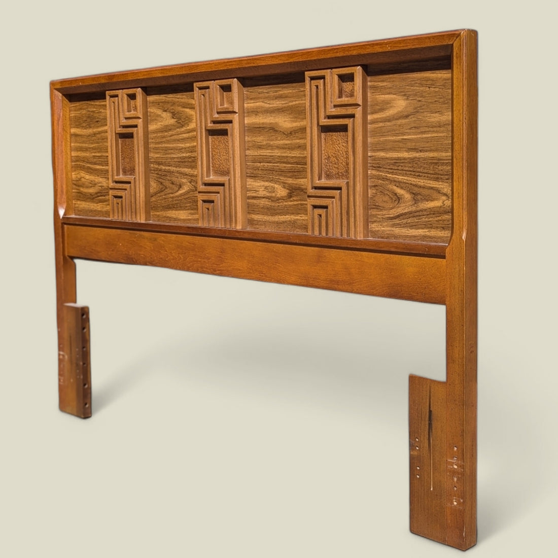 1960s Bassett Mid-Century Full-Size Wood Headboard