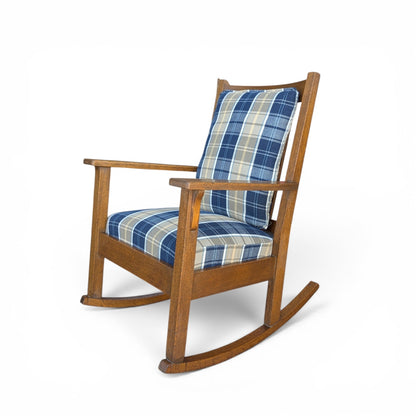 Arts & Crafts Mission Oak Rocking Chair by Oregon Chair Co., Portland, Oregon,