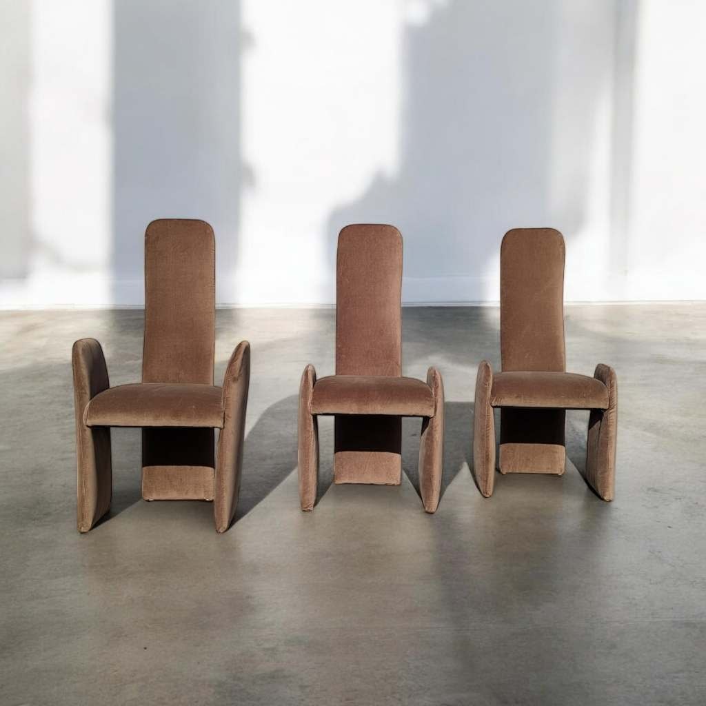 Six Postmodern Dining Chairs, c. 1980s