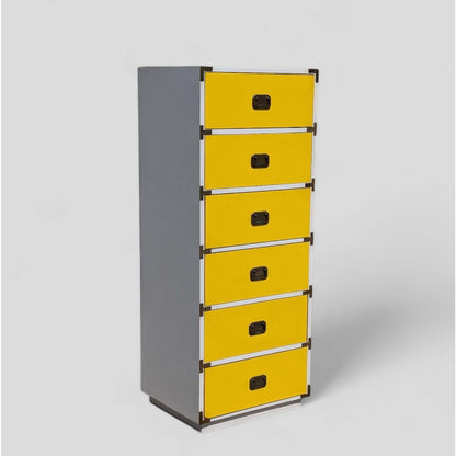 1970s Colormates Six-Drawer Tallboy by Morris of California