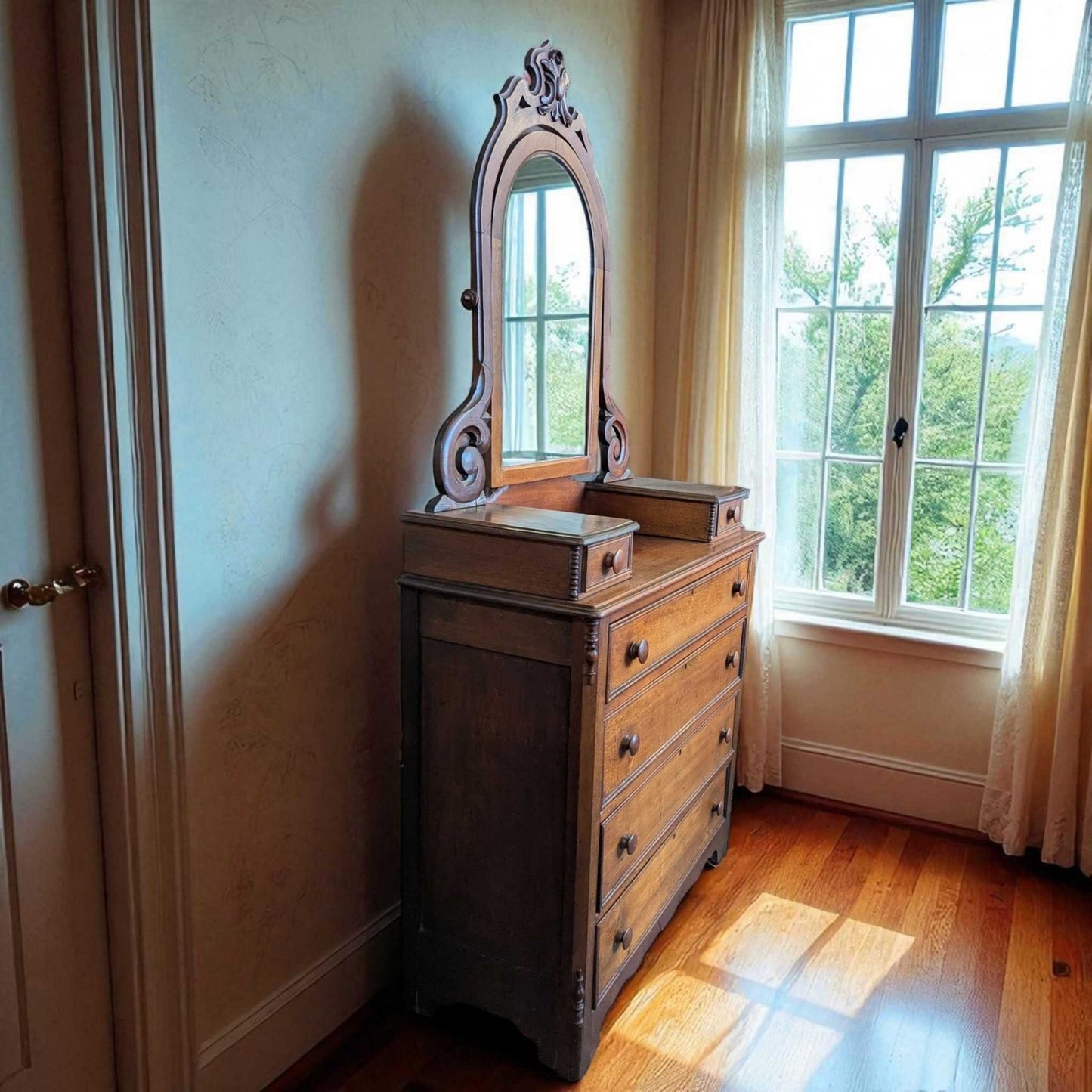 Antique Eastlake Dresser with Mirror