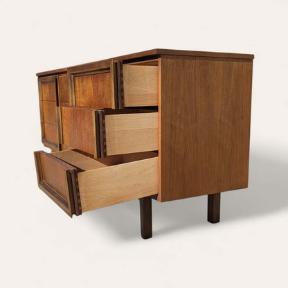 LA Period Dresser, Bedroom, Nine Drawers, Credenza, Sideboard