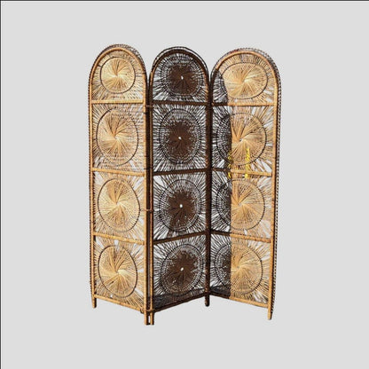 Rattan Room Divider, Starburst, Mid Century, MCM, Boho Chic, Backdrop, Bedroom, Living Room