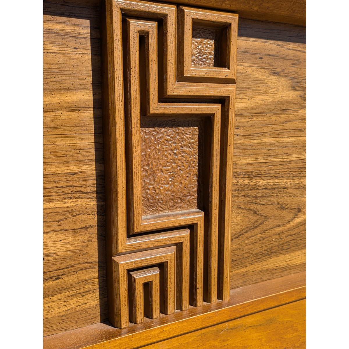 1960s Bassett Mid-Century Full-Size Wood Headboard