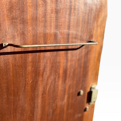 Art Deco Figured Wood Cocktail Cabinet with Fitted Interior, circa 1930s