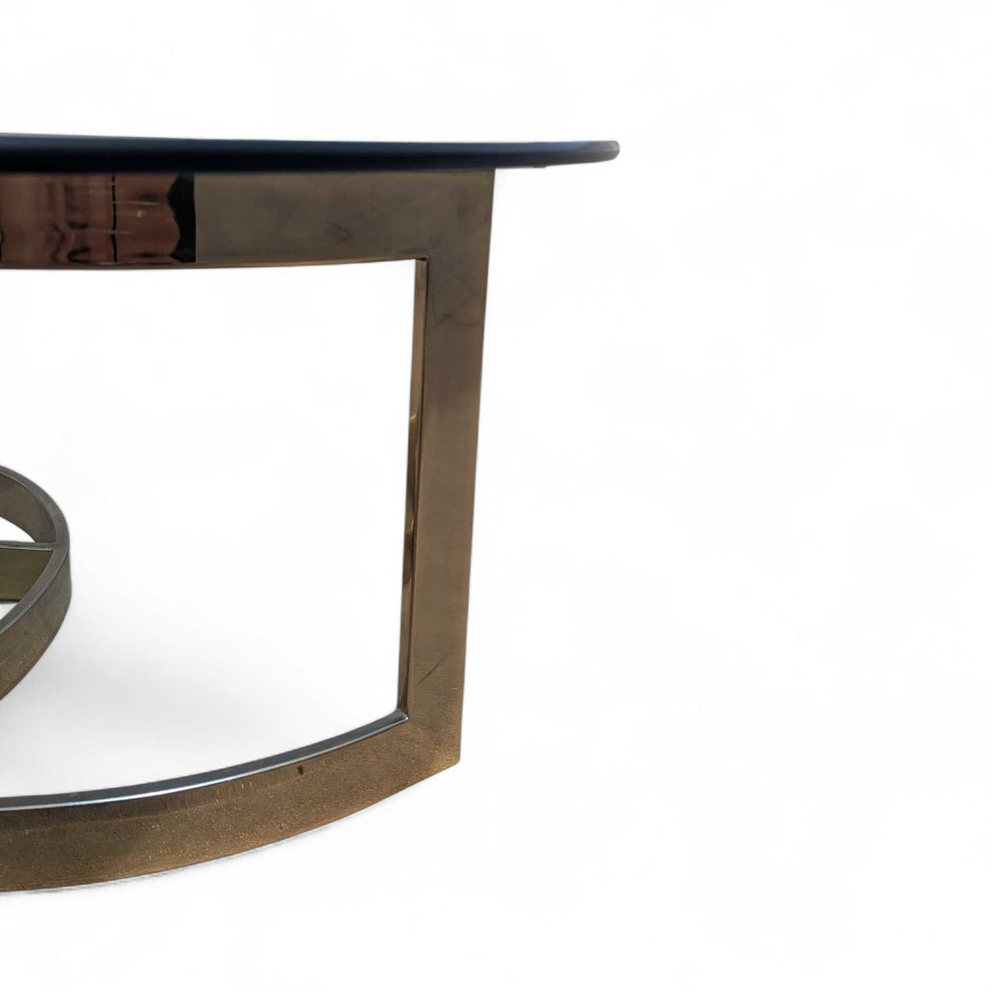 Brass + Glass Coffee Table, c. 1970s