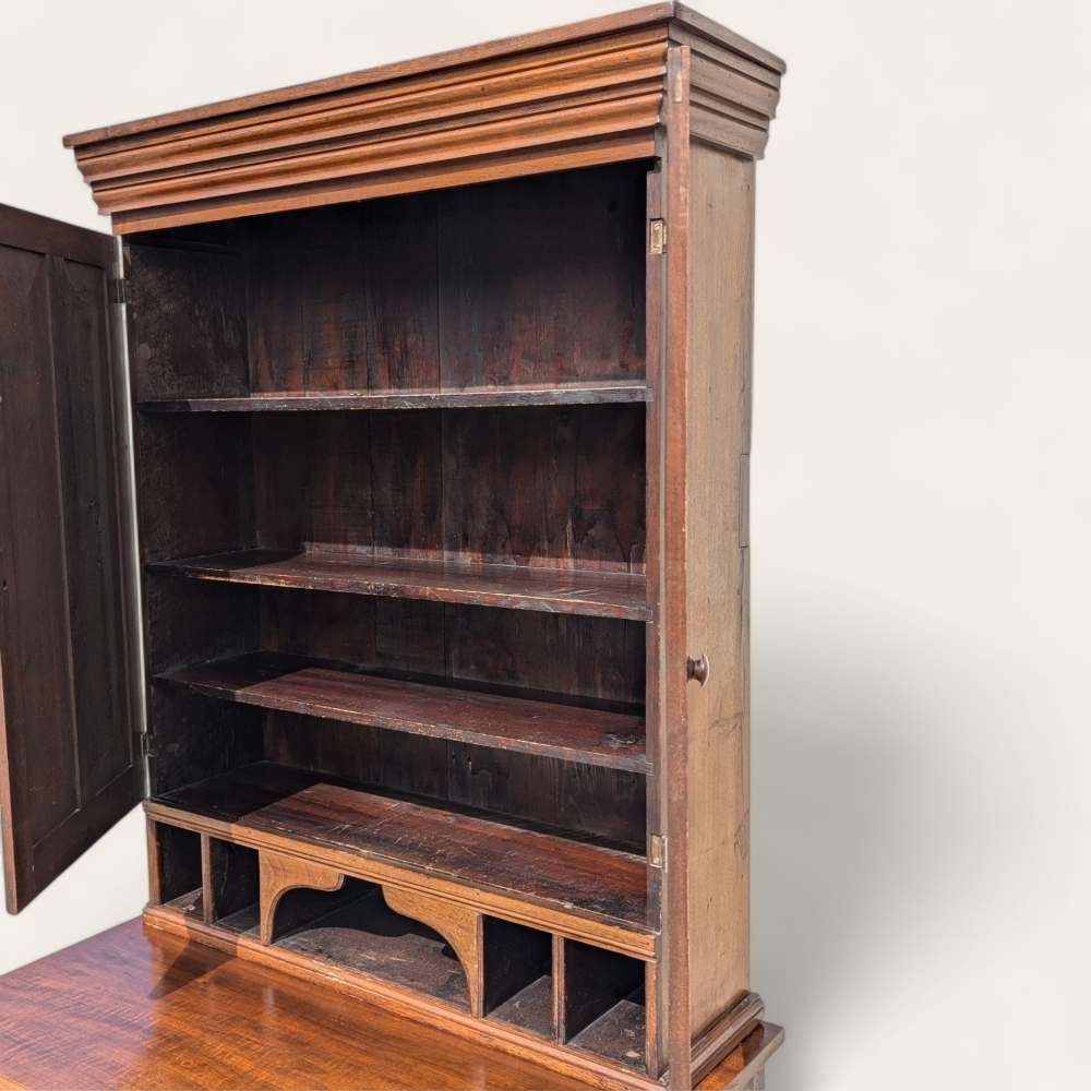 Antique Secretary Desk, Hutch, Early American, Walnut, C. 1800s, Office, Living Room