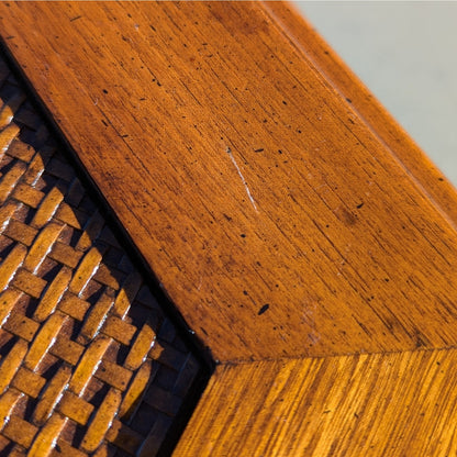 1970s Mersman Mid-Century Hexagonal Wood Side Table