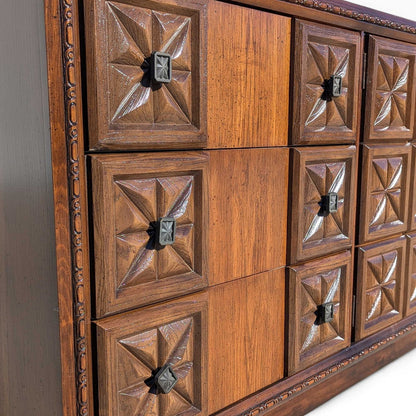 Brutalist Dresser, MCM Lowboy, c. 1970s