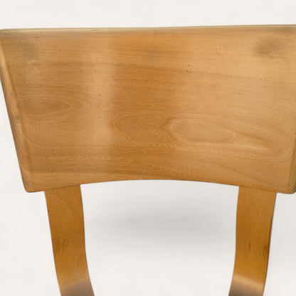 Vintage Dining Chairs by Thonet,  Beech Saddle Seat Dining Chairs, Bentwood, C. 1940s