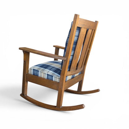 Arts & Crafts Mission Oak Rocking Chair by Oregon Chair Co., Portland, Oregon,