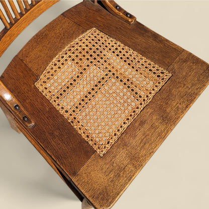 Antique Tiger Oak Dining Chairs