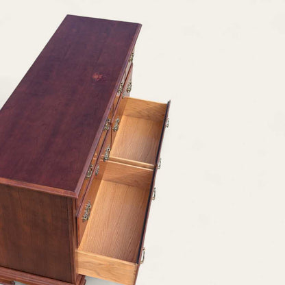 Vintage Stanley Furniture Six-Drawer Wood Lowboy Dresser — view 11 [CBV1 lOsjRhI4ZrDK2Y5waA25 11 0334a796-2319-4f0f-b844-2b714e356154.jpeg]