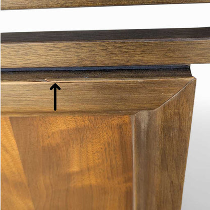Vintage Full-Size Walnut Headboard and Footboard — view 21 of 24