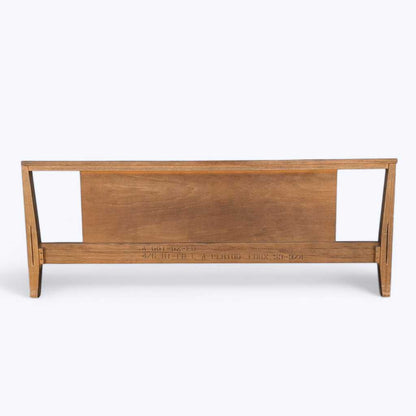 Vintage Full-Size Walnut Headboard and Footboard — view 7 of 24