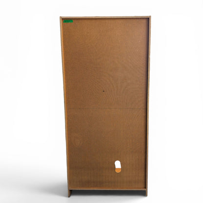 Vintage Teak Bookcase, 5 - Shelves, one cutout at the bottom