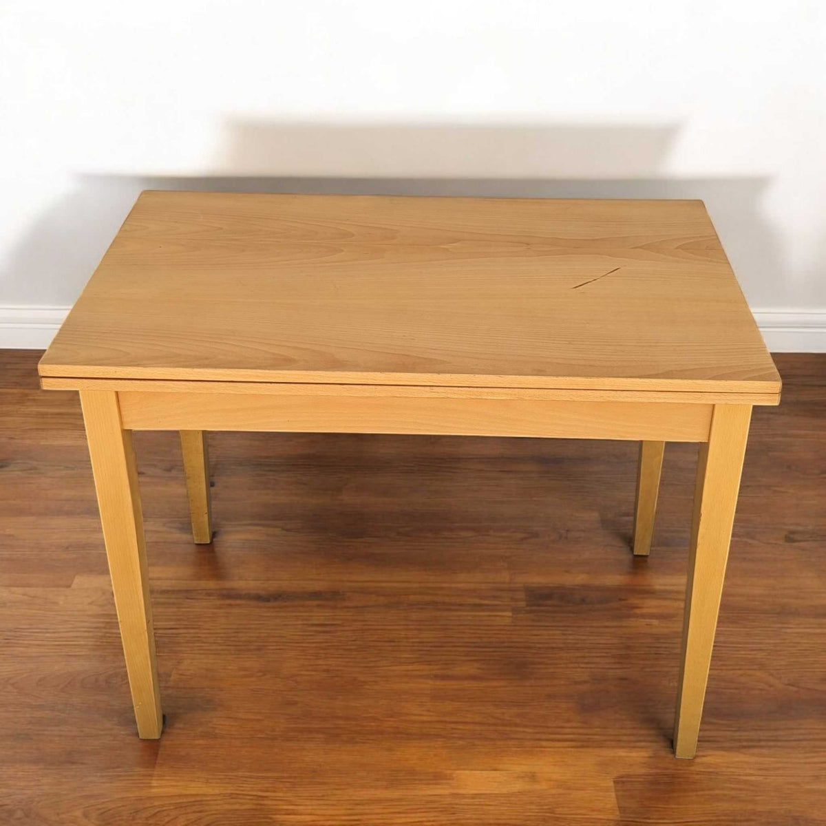 Romanian Mid-Century Beech Flip-Top Extendable Dining Table — view 22 of 25
