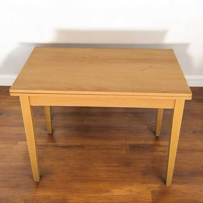 Romanian Mid-Century Beech Flip-Top Extendable Dining Table — view 22 of 25