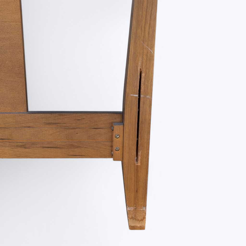 Vintage Full-Size Walnut Headboard and Footboard — view 5 of 24