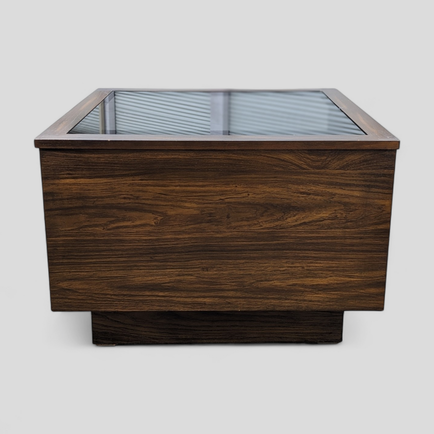 Vintage Coffee Table, Smoked Glass Top