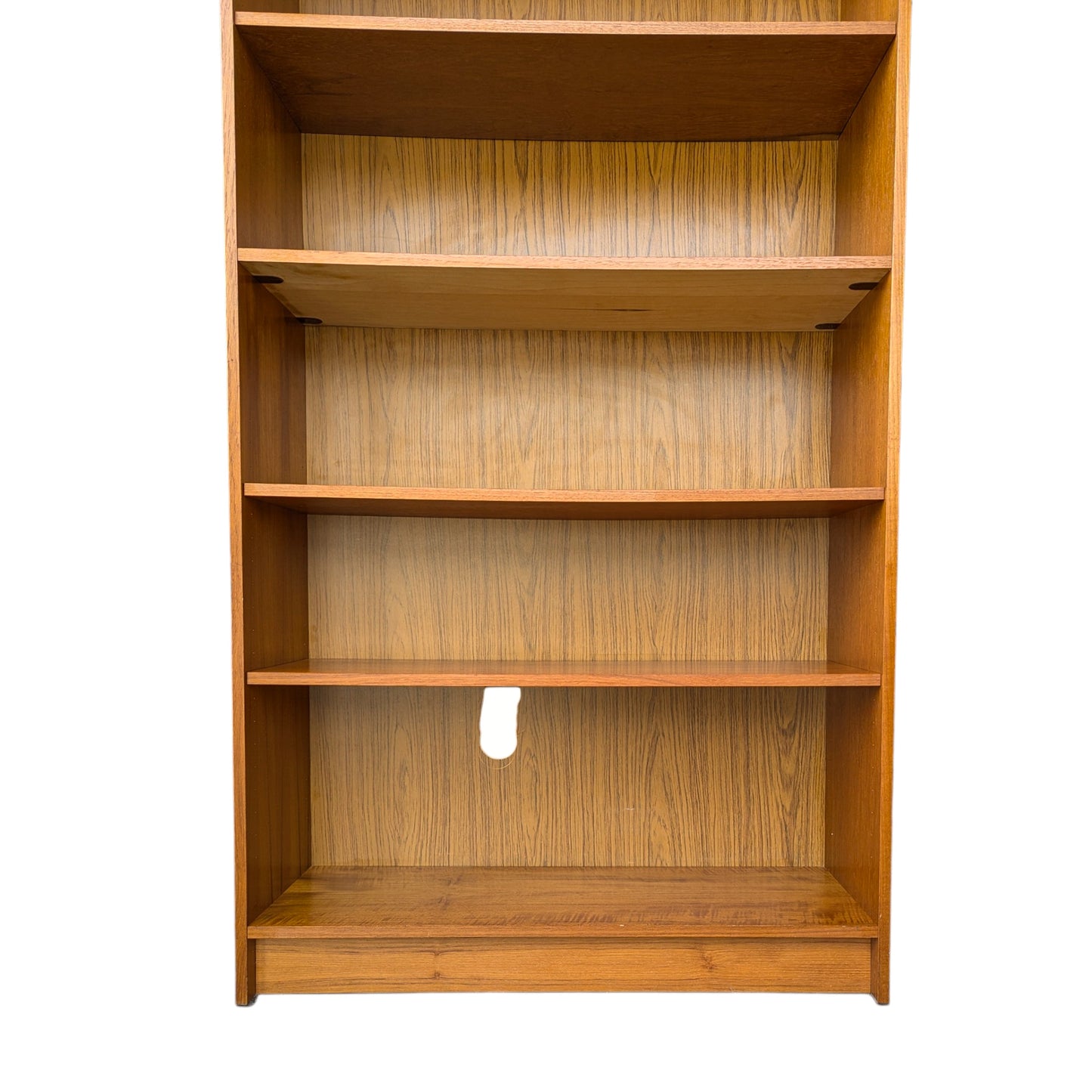 A trio of teak bookcases
