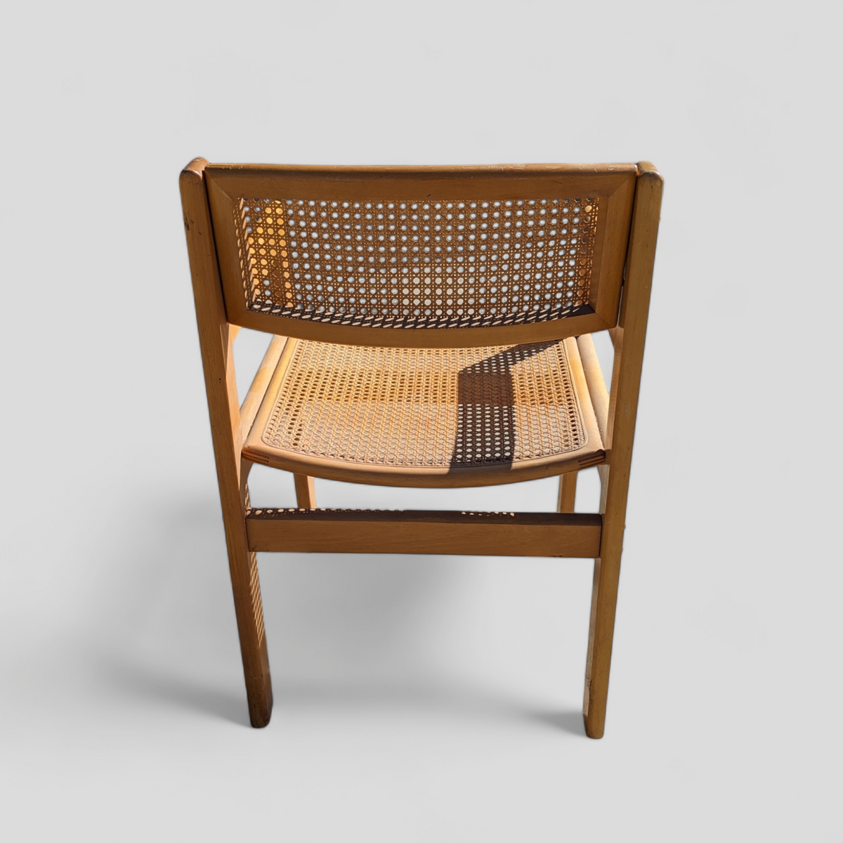Mid-Century Birch and Cane Accent Chair — view 6 [j42Sai9oZMzsOTfPcyOX:6]