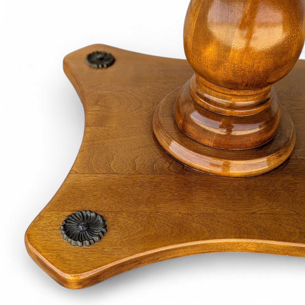 Vintage Solid Maple Surfboard Coffee Table with Sculptural Base — view 12 of 23
